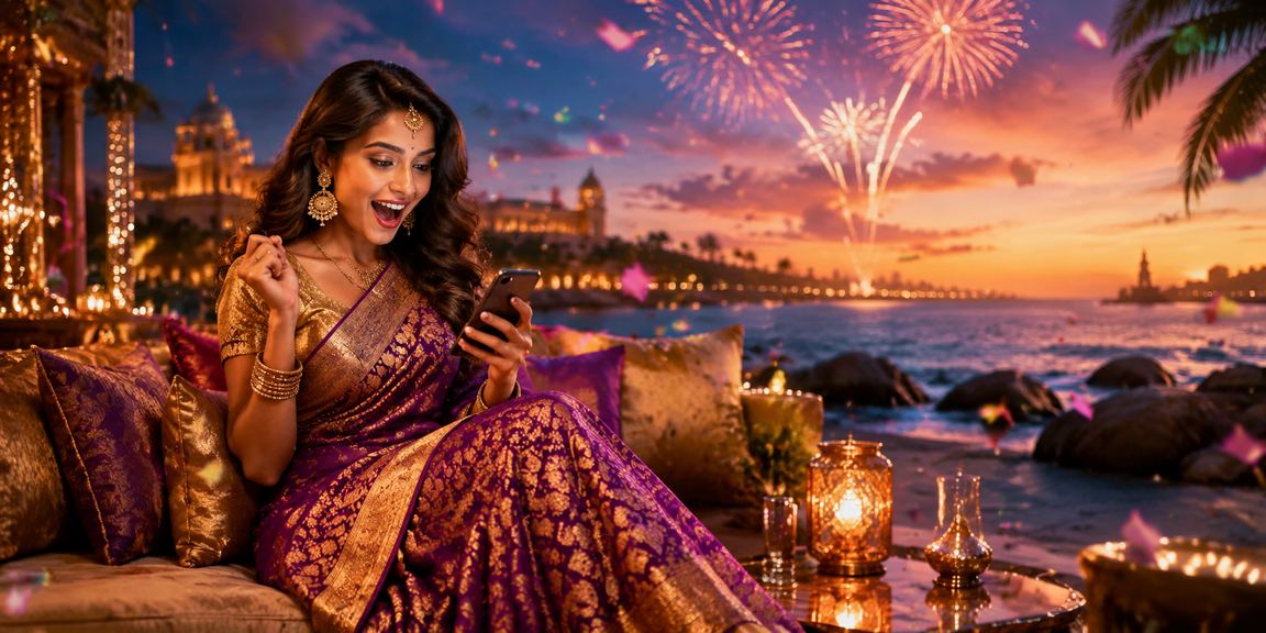 Player enjoying Teen Patti game on mobile device in India